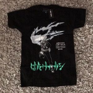 BNWT Naruto Kakashi Copy Ninja Tee in Black in men’s adult size small.